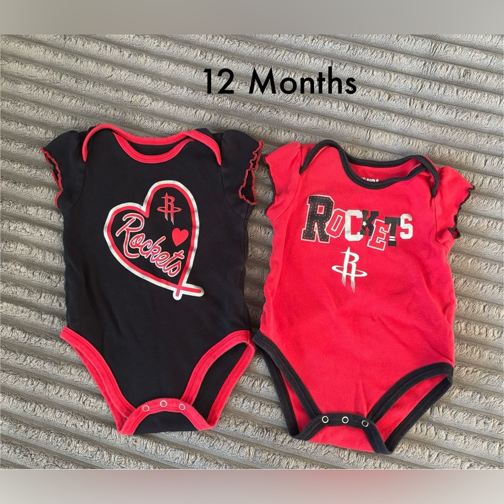 Houston Rockets NBA Bodysuits Onesie Baby Girl